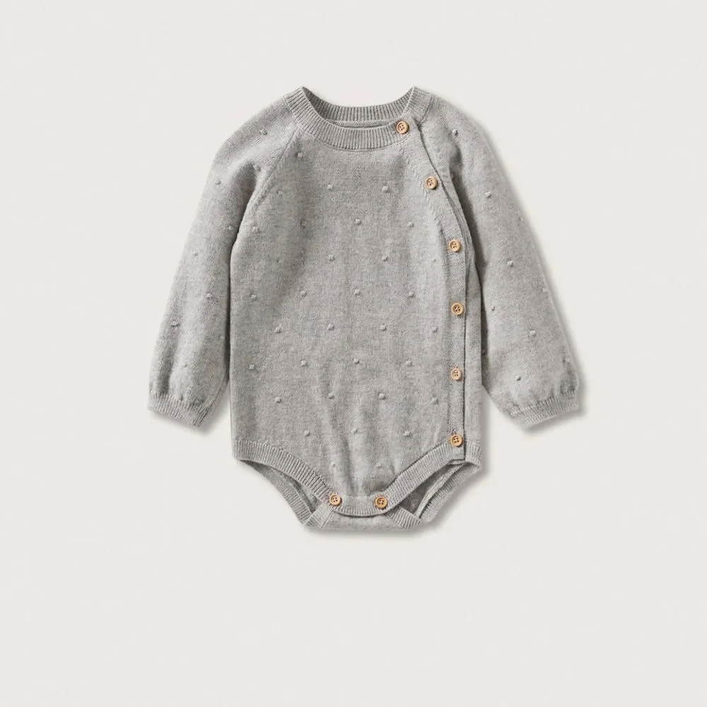 Mango Long-sleeved knitted body size 9_12 months